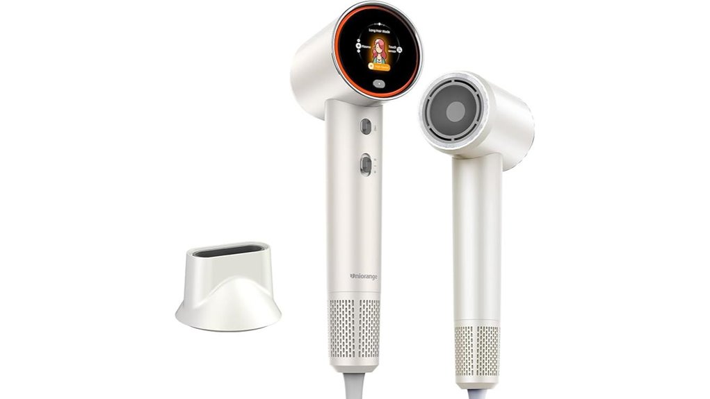 magnetic diffuser ionic hairdryer