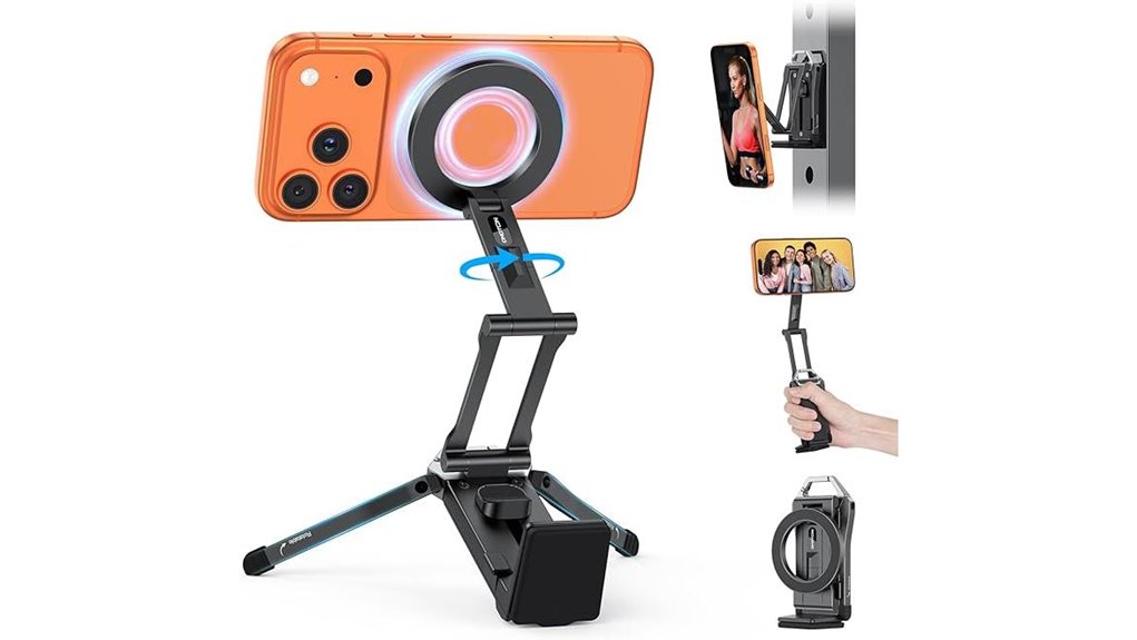magnetic foldable 360 tripod