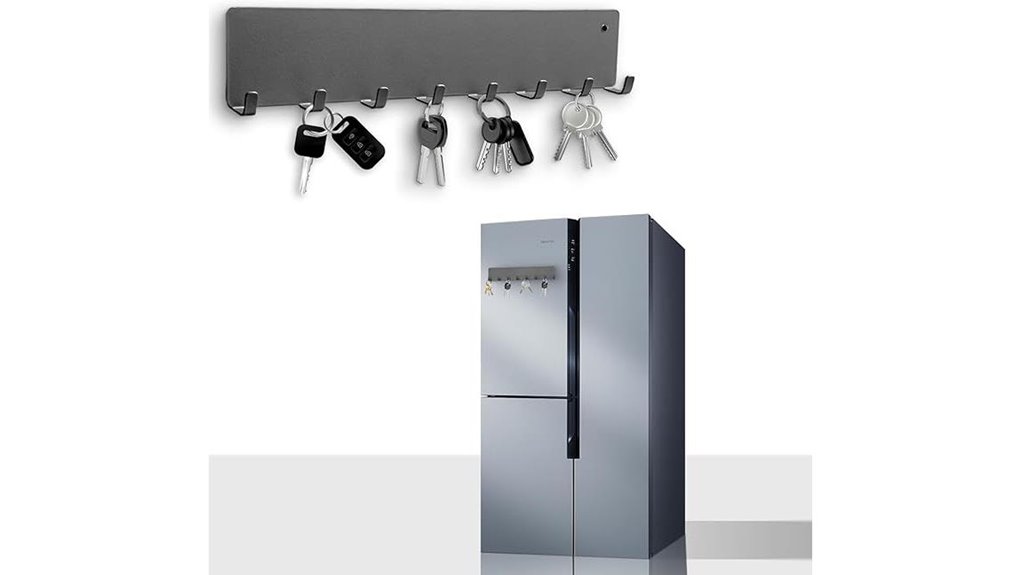 magnetic heavy duty eight hook keyholder
