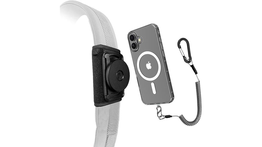 magnetic hiking backpack strap clamp