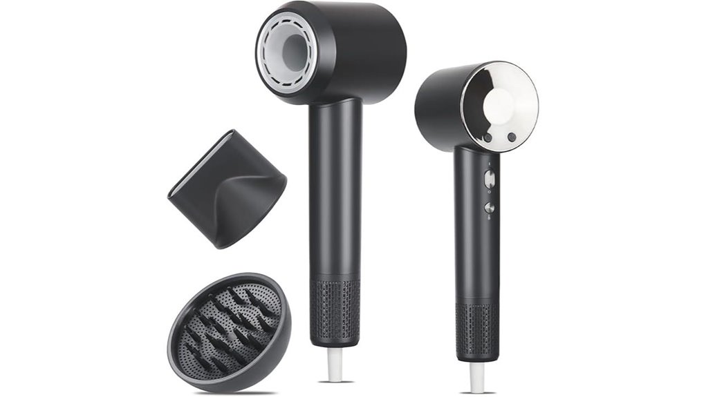 magnetic ionic high speed hairdryer