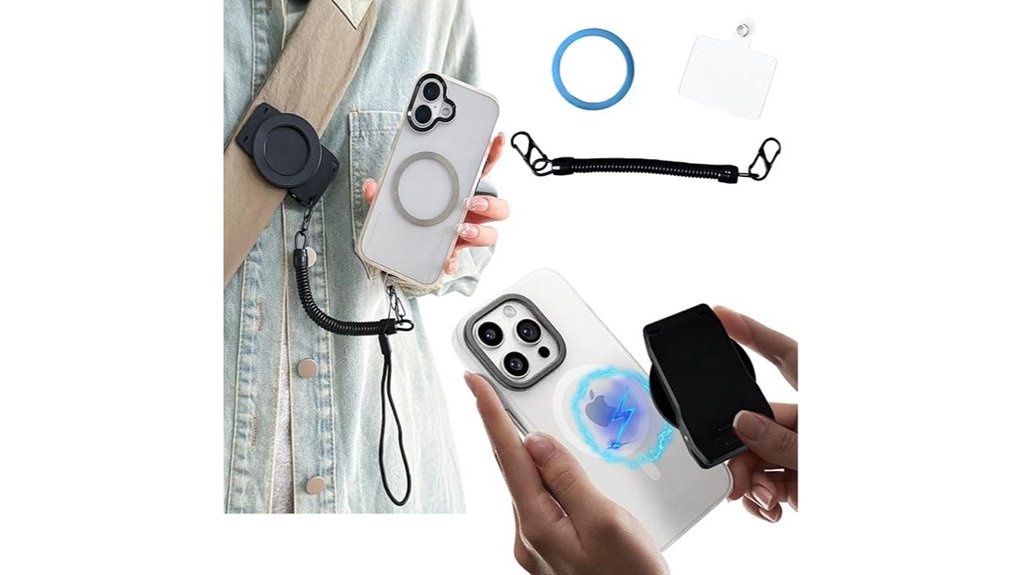 magnetic phone holster with strap