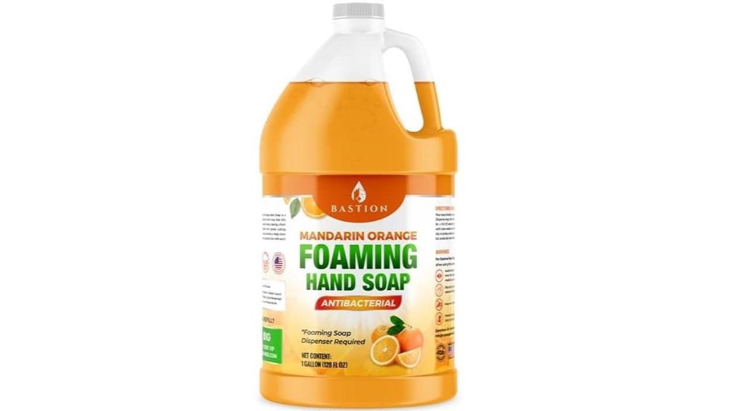 mandarin orange antibacterial foaming soap
