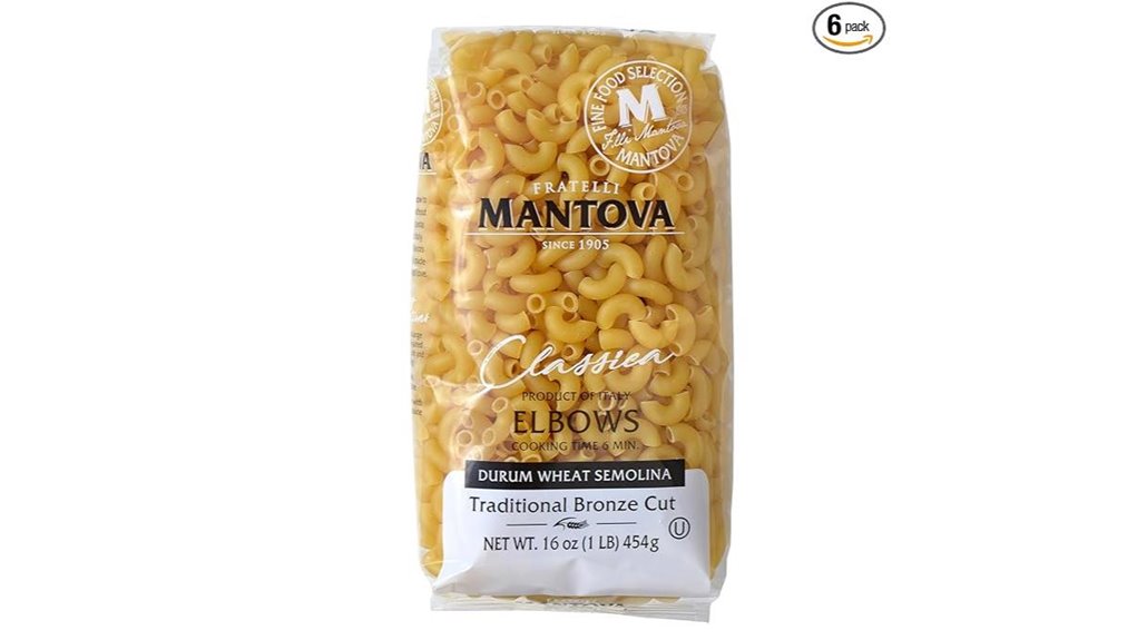 mantova die cut elbow pasta