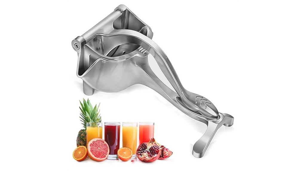 manual aluminum handheld fruit squeezer