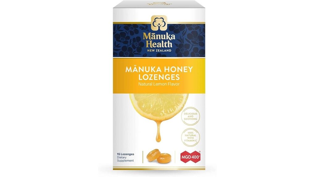 manuka honey lemon lozenges