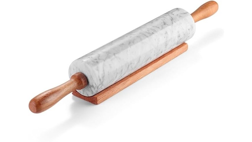 marble rolling pin with handles