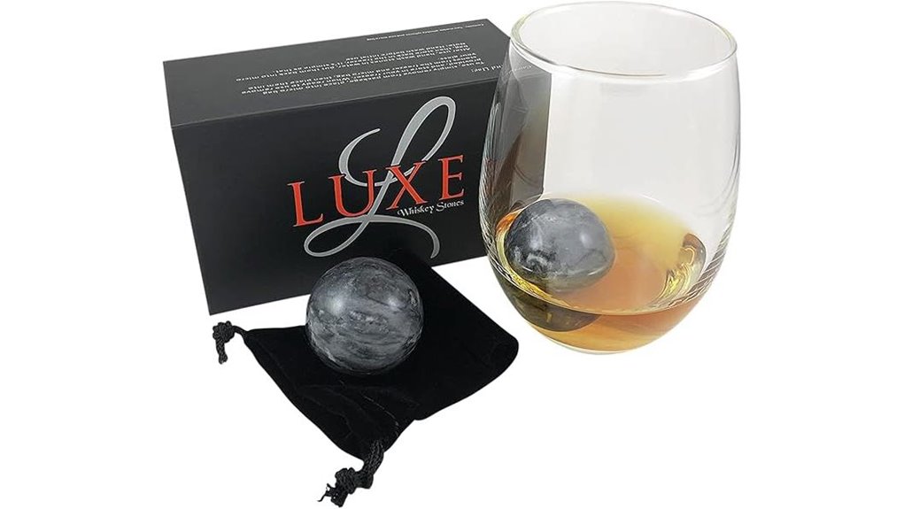 marble whiskey chilling spheres