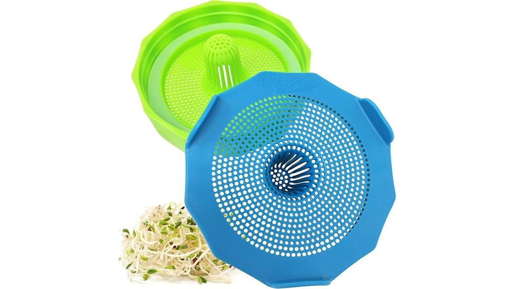 mason jar sprouting lids