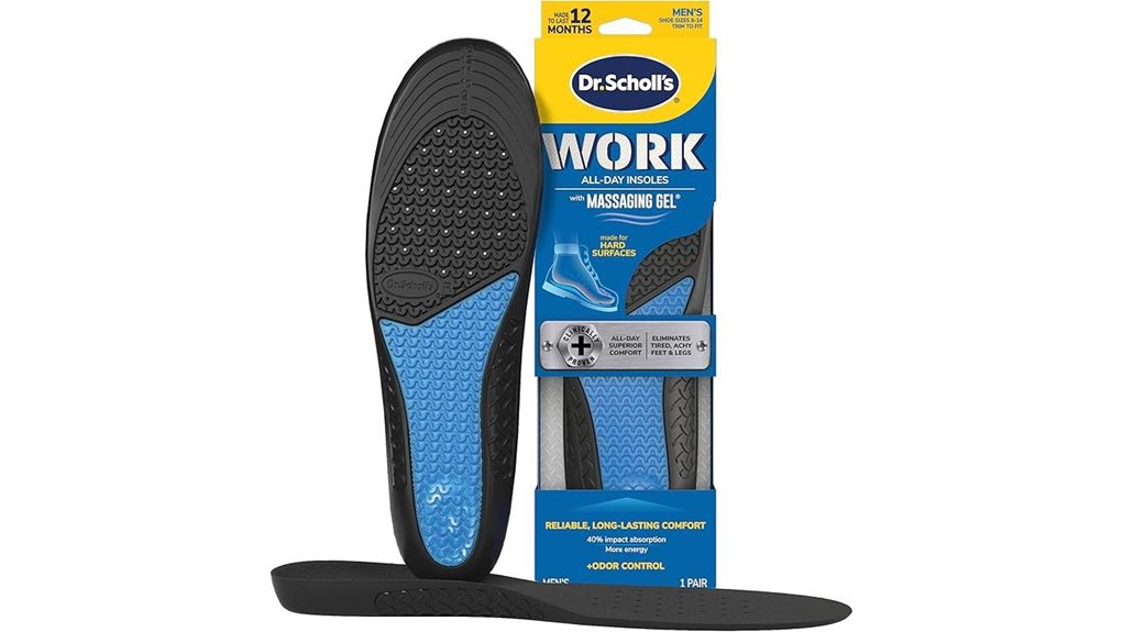 massaging gel insoles designed