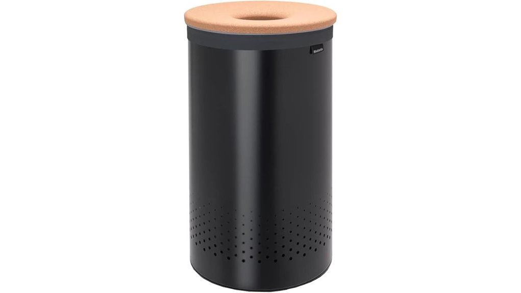 matte black 16 gallon hamper