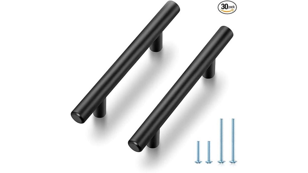 matte black 5 inch cabinet pulls