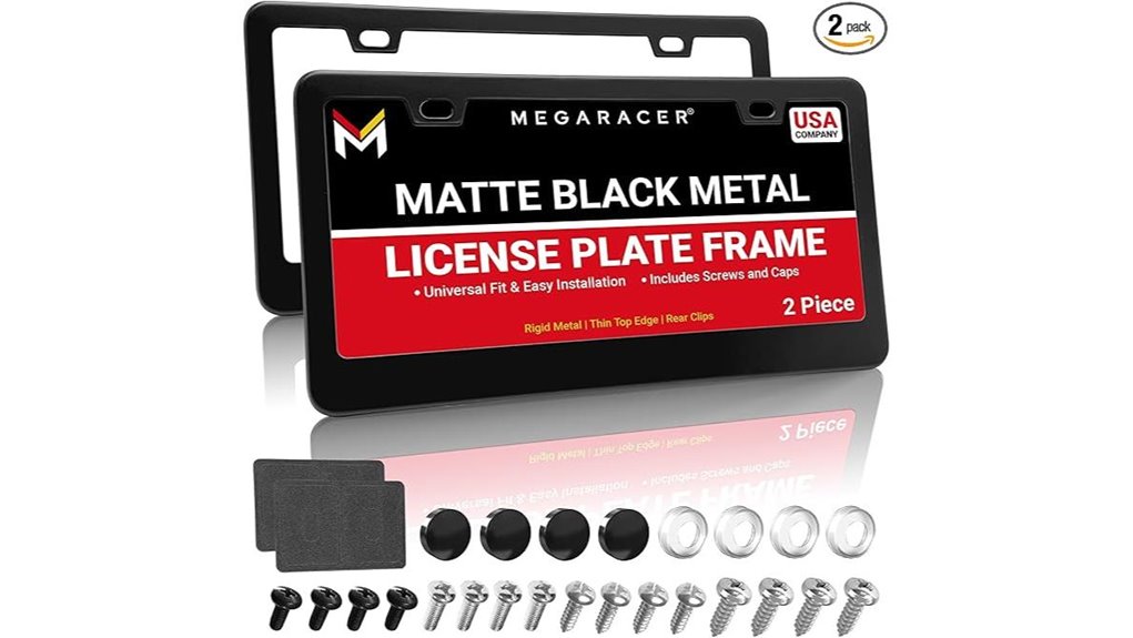 matte black stainless frames