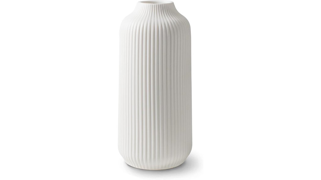 matte white nordic ceramic vase