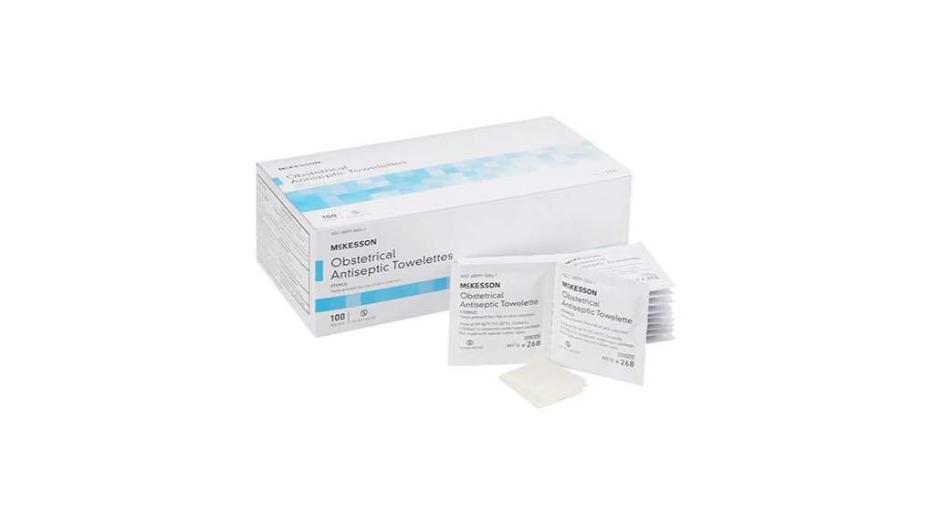 mckesson sterile obstetrical antiseptic towelettes
