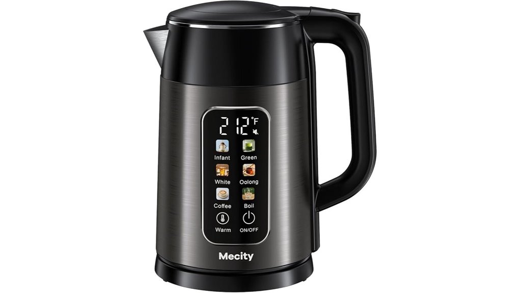 mecity 1 7l touch controlled kettle