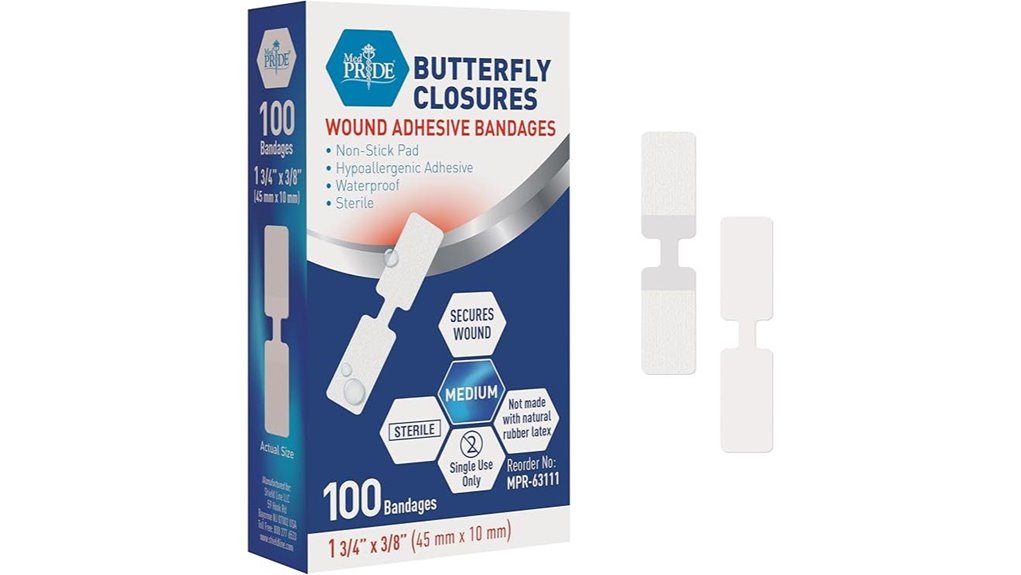 med pride butterfly wound strips