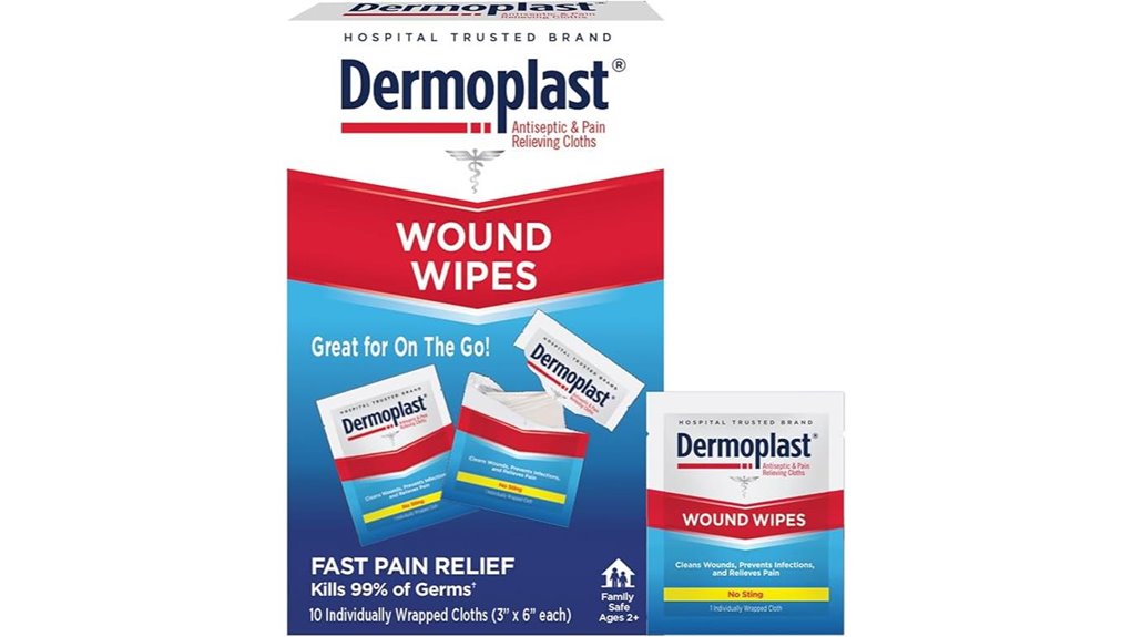 medicated antiseptic wound wipes