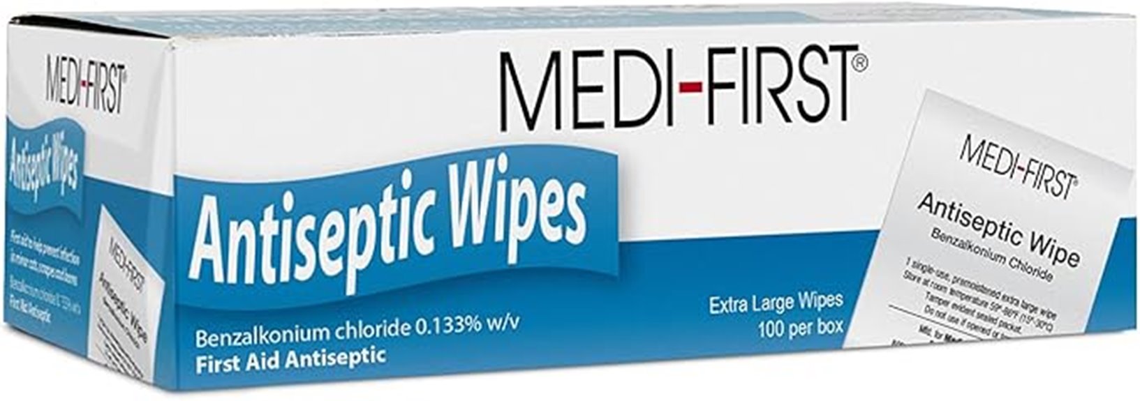 medique first antiseptic wipes 100