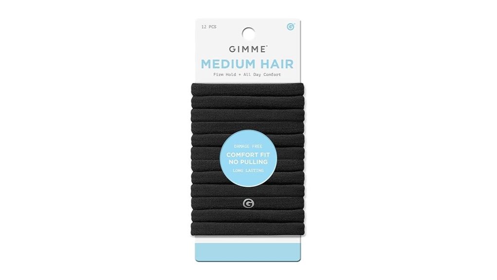 medium hold no crease hairbands 12 pack