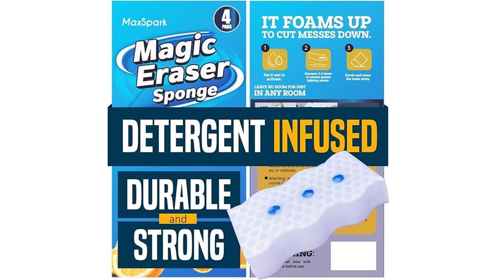 melamine cleaning sponge 4 pack