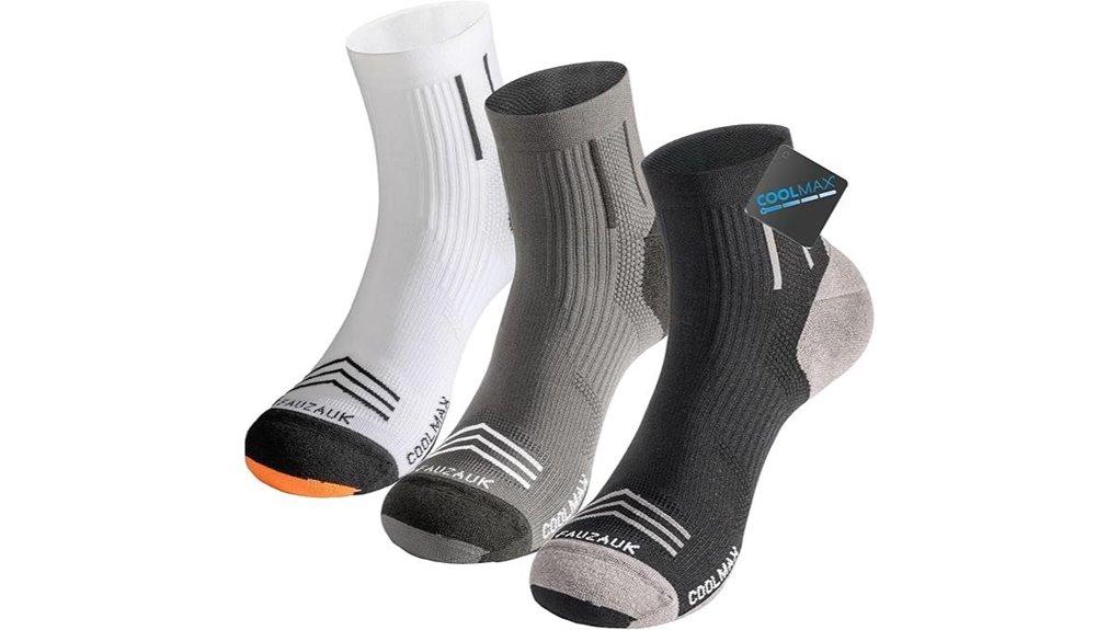 men s coolmax compression ankle socks