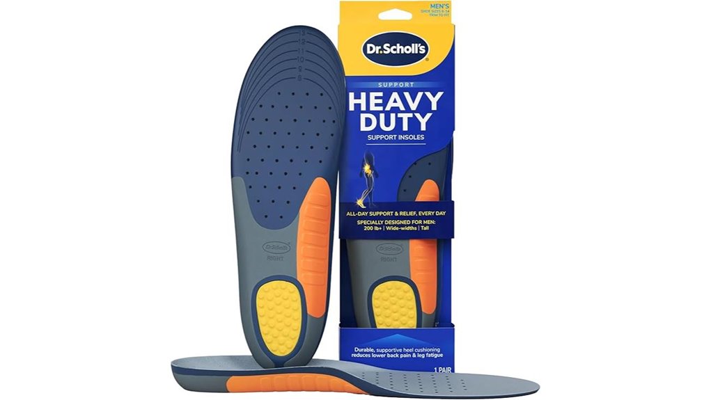 men s heavy duty support insoles