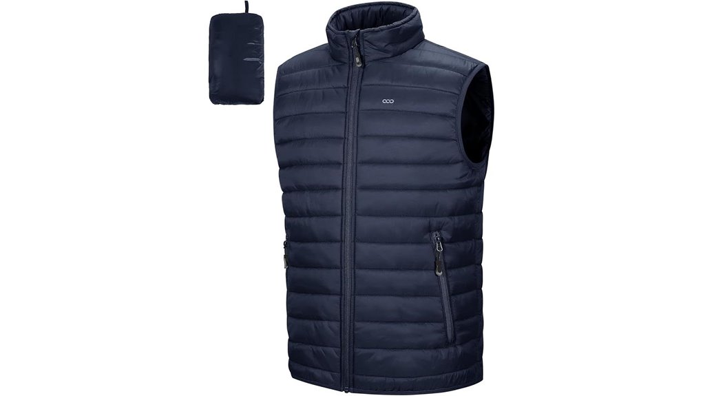 men s lightweight packable insulated vest