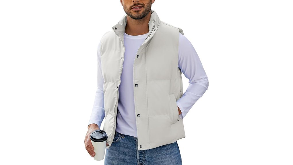 men s lightweight quilted puffer vest