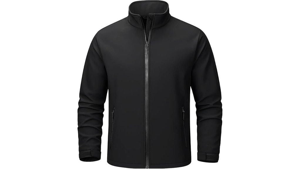 men s lightweight waterproof fleece lined softshell