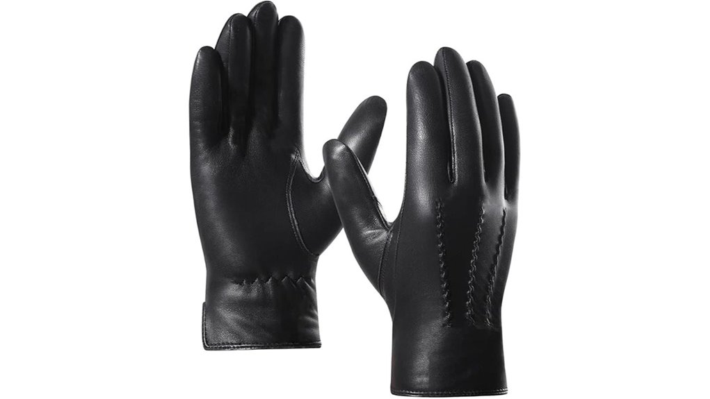 men s sheepskin cashmere lined driving gloves