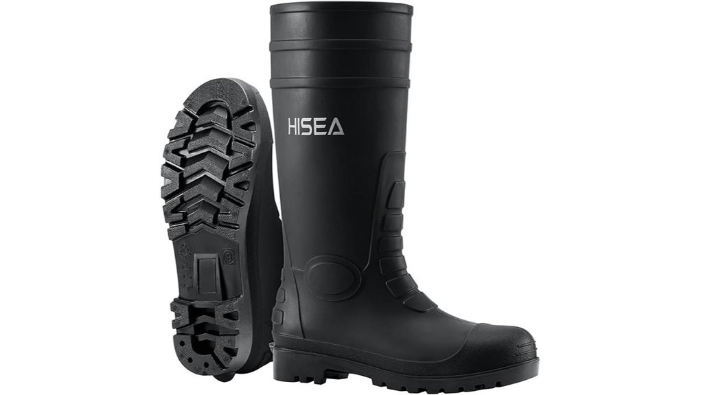 men s steel toe waterproof knee boots