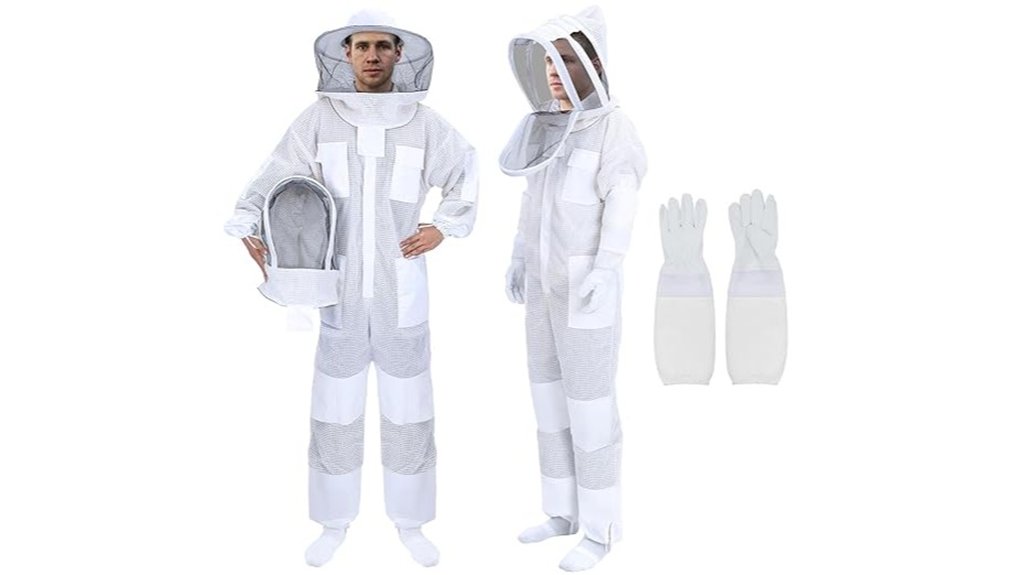 men s ventilated 3 layer sting proof beekeeping suit