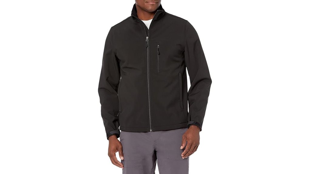 men s water resistant softshell jacket