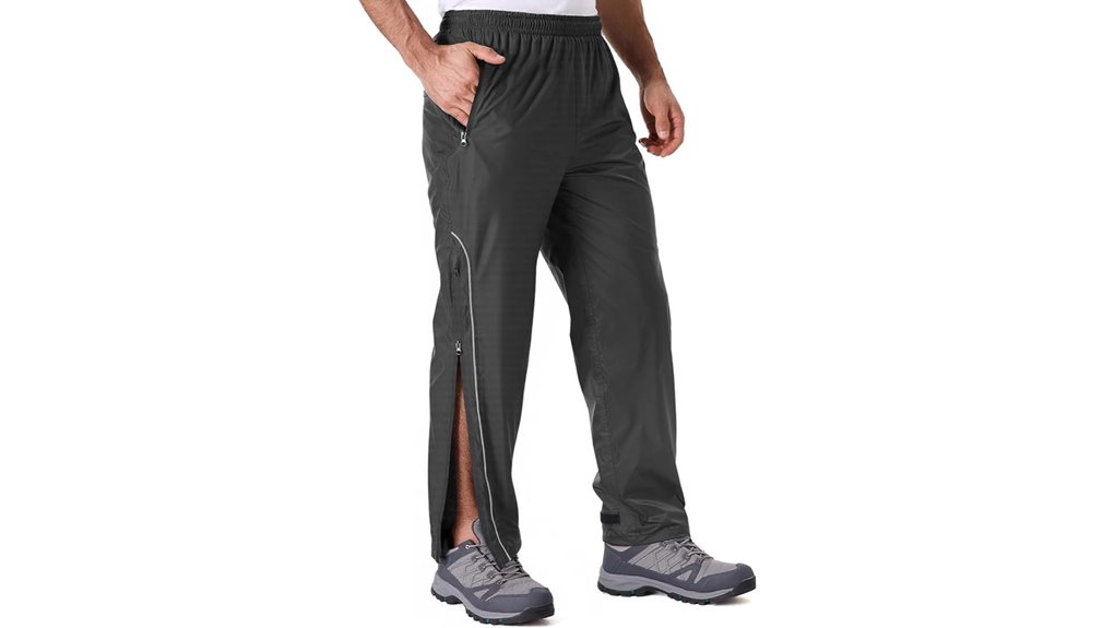 men s waterproof full zip pants