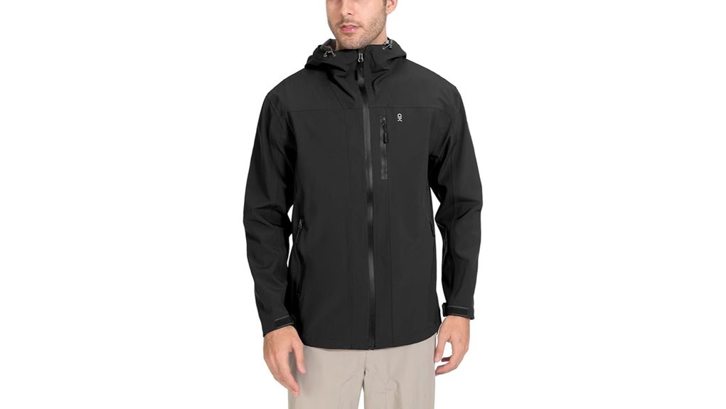 men s waterproof windproof hiking jacket