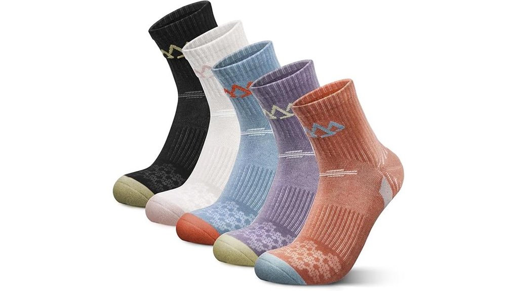 merino wool hiking quarter socks