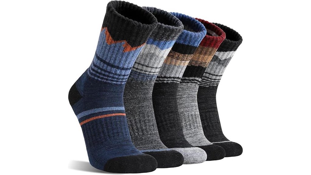 merino wool thermal hiking socks