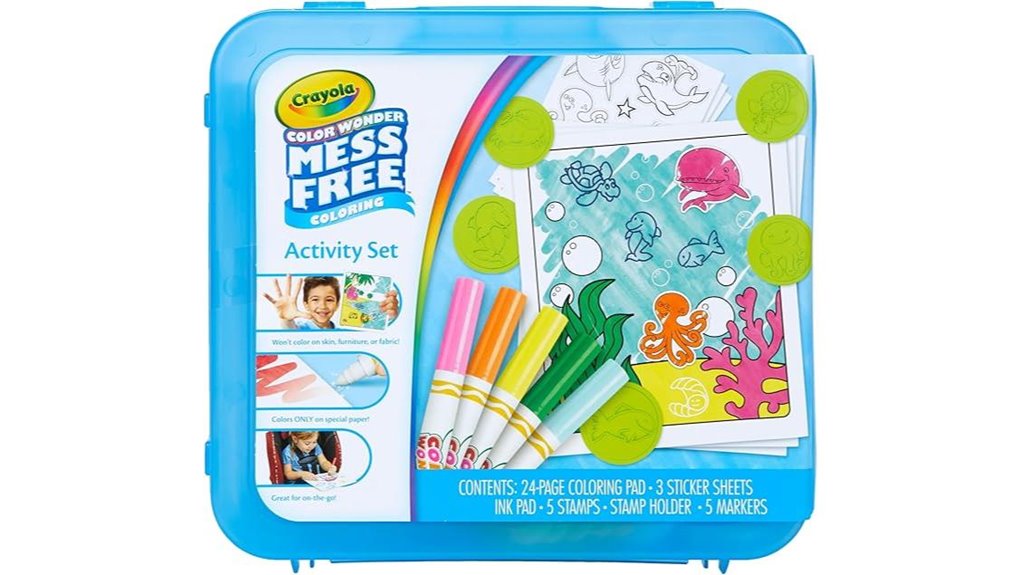 mess free crayola coloring set