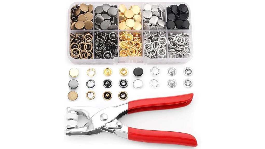 metal snap button kit