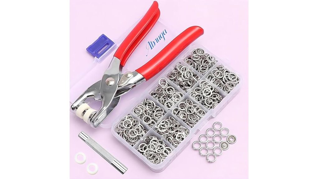 metal snap button pliers set