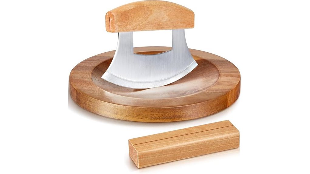 mezzaluna ulu knife set