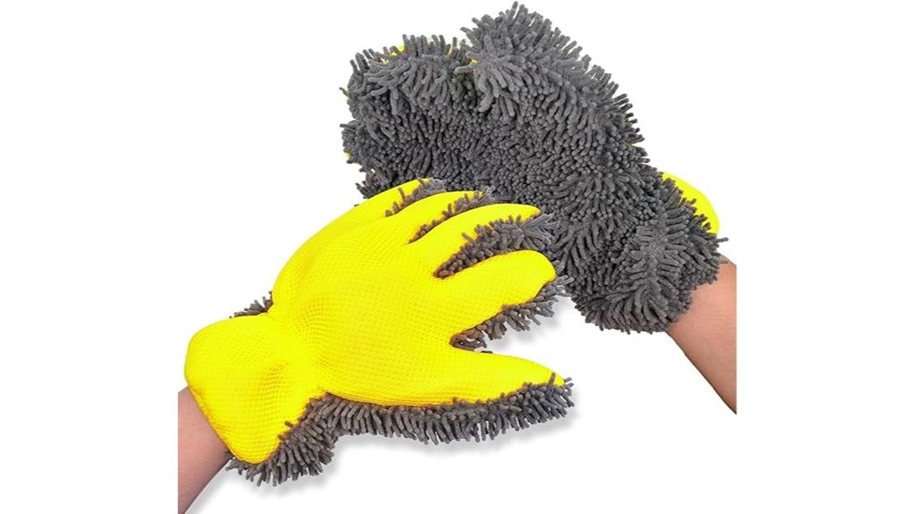 microfiber chenille car mitts
