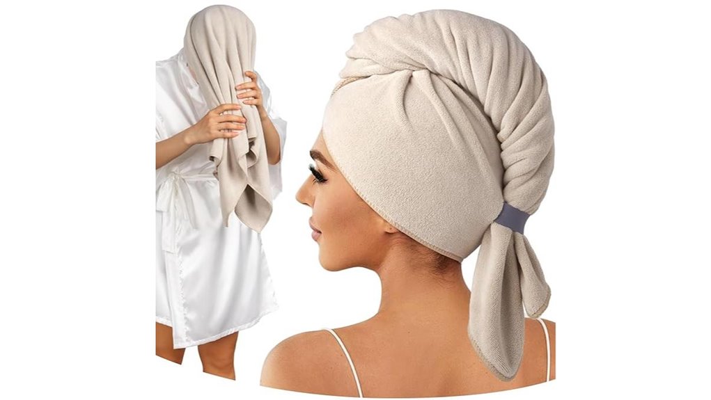 microfiber hair towel wrap
