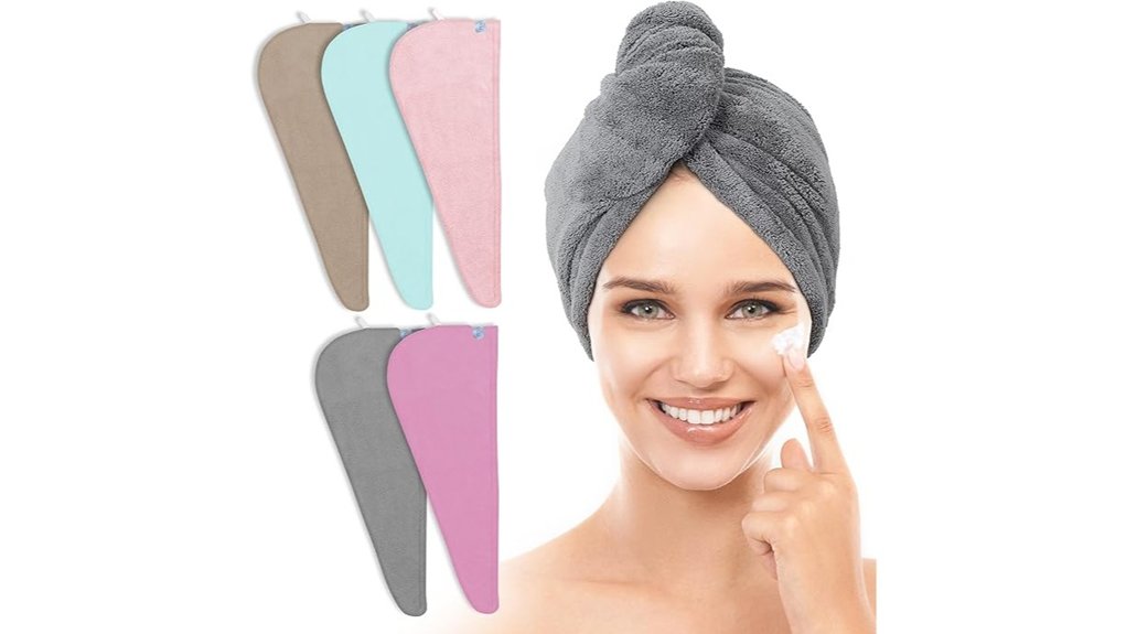 microfiber hair towel wraps