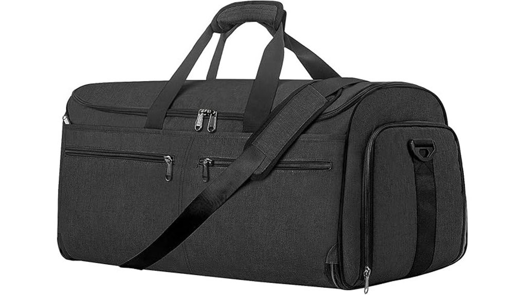 midnight grey convertible duffle