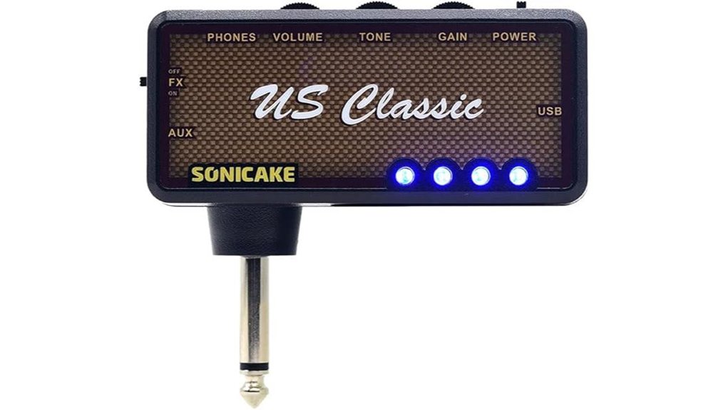 mini rechargeable guitar headphone amp