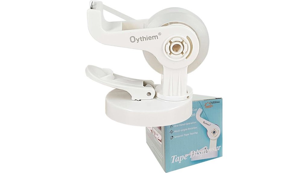 mini white rotating tape dispenser