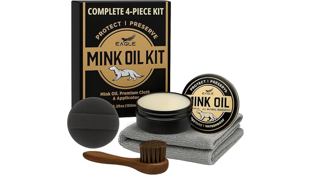 mink oil leather conditioning kit