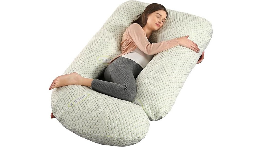 mint u shaped full body pregnancy pillow